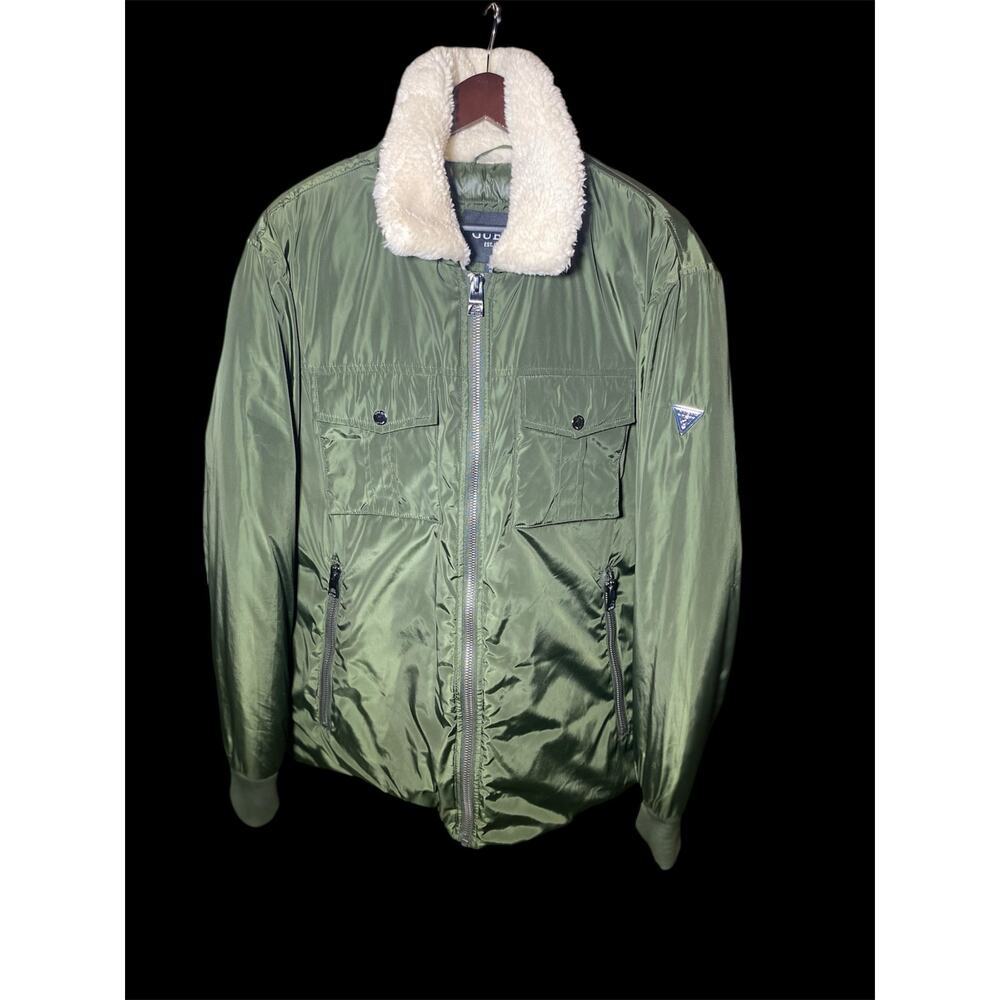 GUESS Men’s Olive Green Coat XXL NWOT
